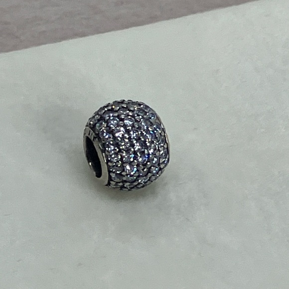 Authentic Pandora 925 Pave Lights Clear CZ Charm Bead # 791051CZ - Picture 5 of 5